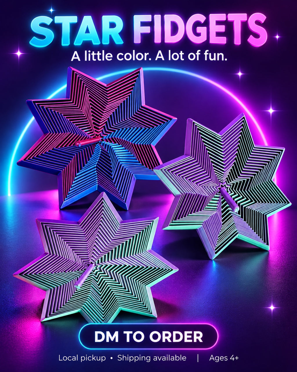 Star Fidgets promotional graphic