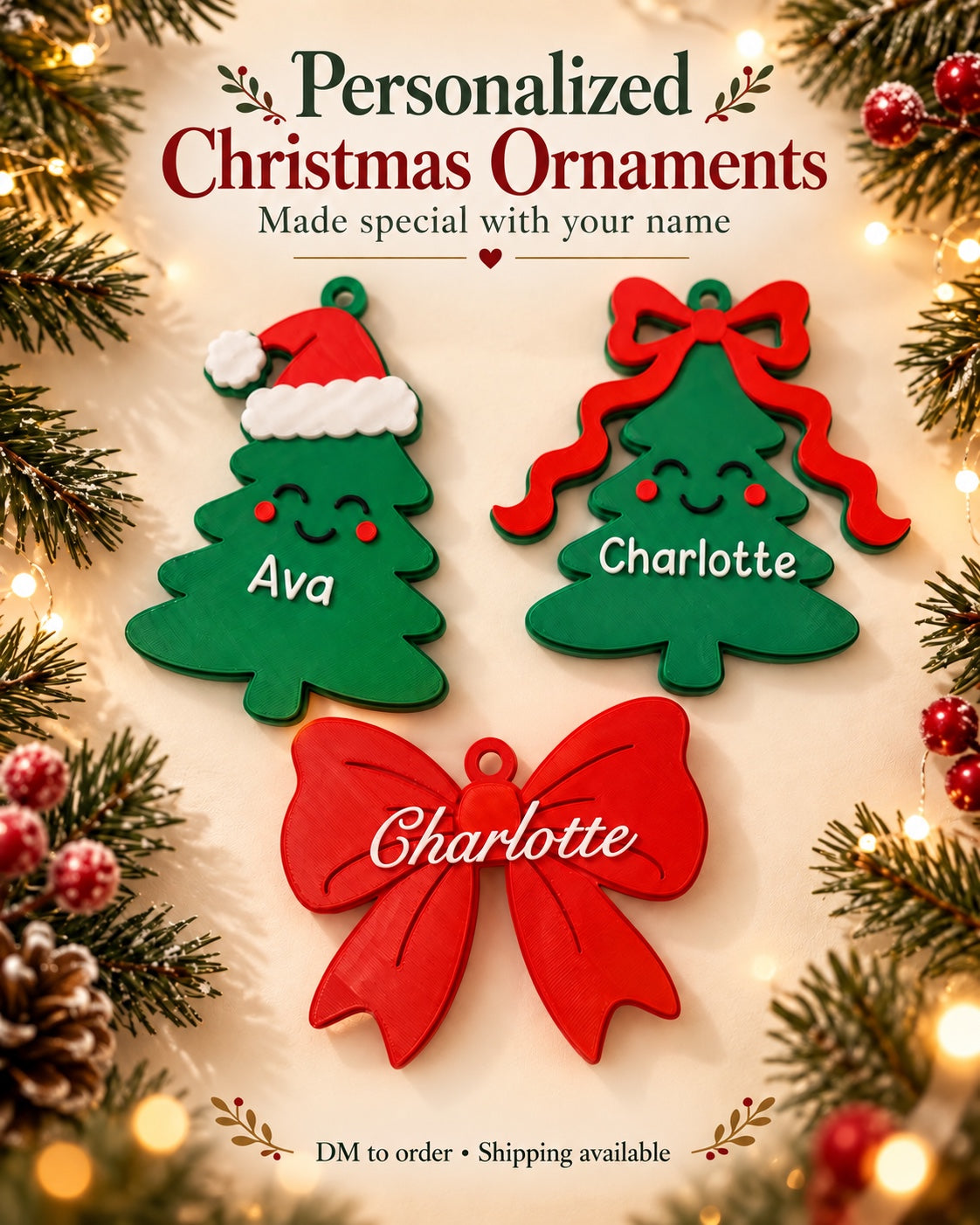 Personalized Christmas Trees